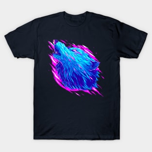 wolf abstract colorful T-Shirt